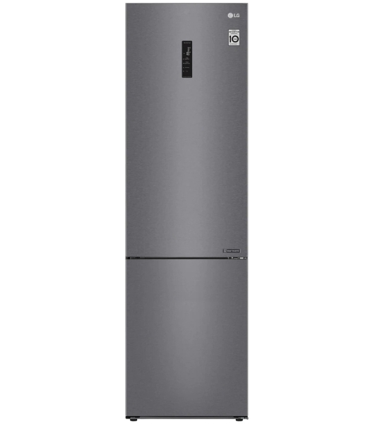 Холодильник LG GA-B509CLSL графитовый двухкамерный 277/107л морозилка снизу, No Frost