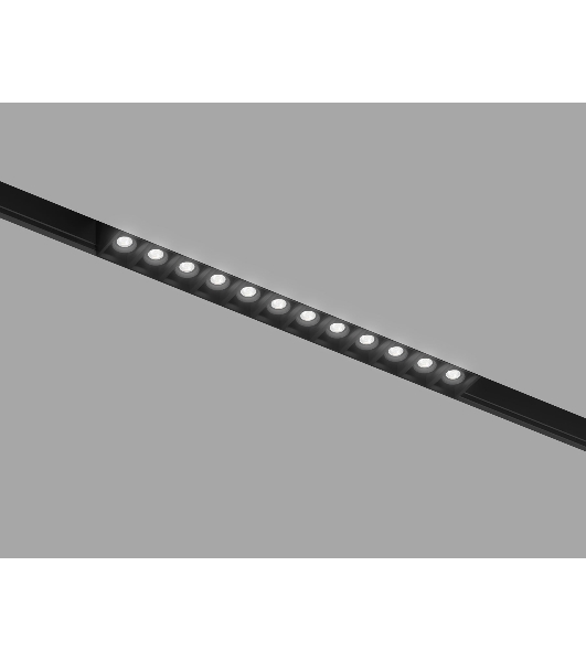 Трековый линейный светильник Ambrella light GL4495 BK черный IP20 12W 3CCT 3000-6000K SMART 48V 24° 218*22*25