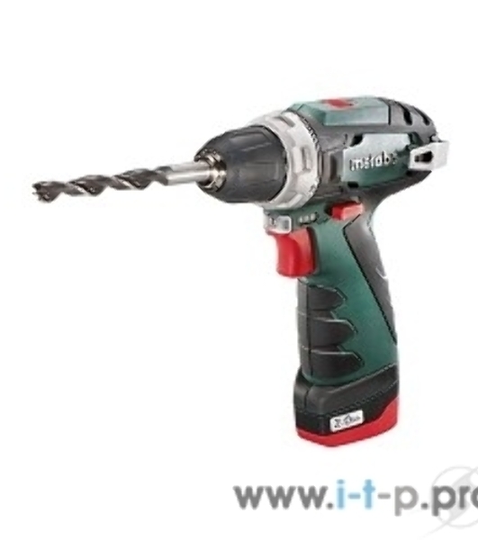 Дрель-шуруповерт Metabo PowerMaxx BS, 12 В, 2 Ач, 34 Нм, щеточный