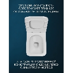 Комплект BAU 6 в 1: рамная инсталляция BAU NEO 45, унитаз подвесной безободковый Bau Stil, быстросъемное сиденье дюропласт микролифт, кнопка смыва BAU Dream , черная матовая, фото 1