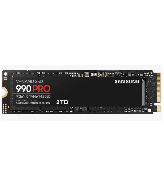 Накопитель SSD Samsung 990 PRO, 2Tb, PCIe 4.0 x4, M.2 2280, NVMe, R/W 7450/6900