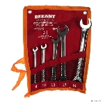 Набор ключей комбинированных трещоточных Rexant (8, 10, 13, 17, 19 мм), 5 шт., CrV, зеркальное хромирование, фото6