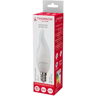 Лампа светодиодная Thomson TH-B2313 10Вт цок.: E14 свеча 220B 6500K св. свеч. бел. хол. Tail Candle (упак.: 1 шт)