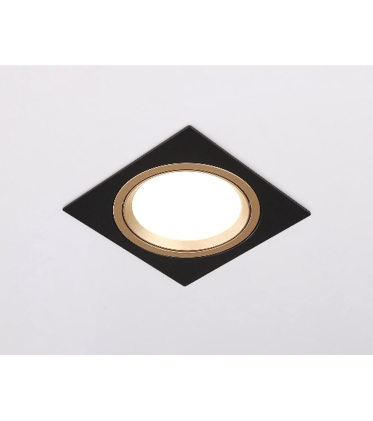 Светильник Ambrella light TN51918 BK/GD черный/золото GX53 max 12W 115*115*23