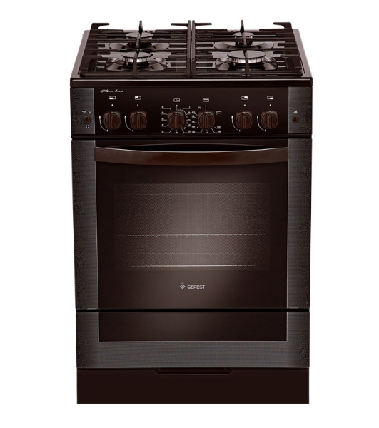 Плита газовая Gefest 6500-02 0045 коричневый, конфорок 4 шт, духовка 52 л, 60 см x 85 см x 60 см