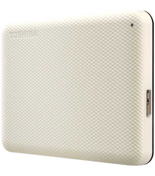Внешний HDD 2.5' Toshiba Canvio Advance, 1TB, USB 3.2 Gen 1 Type-A, 5400 rpm, белый