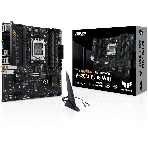 Материнская плата ASUS TUF GAMING A620M-PLUS WIFI, AM5, AMD A620, 4xDDR5, 4xSATA, 2xM.2, 1xPCIe 4.0 x16, 2xPCIe x1, 2xDP, 1xHDMI, 1x 2.5Gb LAN, 4xUSB-A 2.0, 2xUSB-A 3.2 Gen 1, 3x3.5 мм, 7.1, mATX, фото 1
