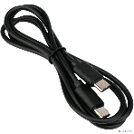 Кабель USB2.0 Гарнизон GCC-USB2-CMCM-1M, Type-C/Type-C, 3А, 60Вт, PD/QC3.0, медь, 1м, черный, пакет, фото 1