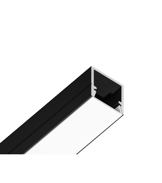 Алюминиевый профиль Ambrella light GP1650BK черный 2000*10*10