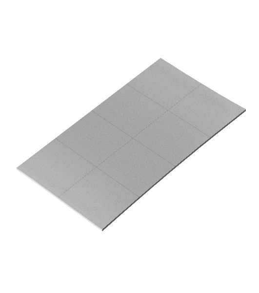 Термопрокладка ExeGate EPG-2WMK (100x100x0.5 mm, 1,7 Вт/ (м•К), теплопроводящая клейкая двухсторонняя, комплект 8шт)