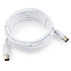 Кабель телевизионный Cablexpert CCV-515-W-3M, Coaxial M/F, белый, 3м, фото5