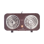 Плита настольная электрическая Centek CT-1509 Siberia коричневый, 2 кВт, ТЭН, конфорки - 2, эмаль, поворотные переключатели, фото7