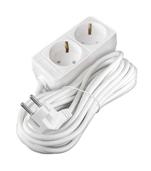 Удлинитель 2х3 м с заземл. 10А IP20 2.2 кВт Союз 481S-9203