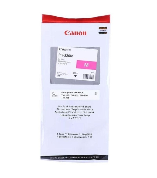 Картридж струйный Canon PFI-320 M 2892C001 пурпурный (300мл) для Canon Canon imagePROGRAF TM-200/205
