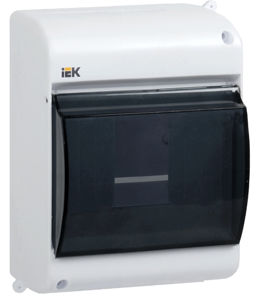 Бокс ОП КМПн 2/4 для 4 авт. выкл. прозр. крышка IP30 IEK MKP42-N-04-30-12