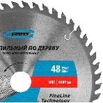Пильный диск по дереву ф250 х 32 мм, 48 зубьев + кольцо 32/30мм Gross, фото4