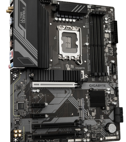 Материнская плата Gigabyte Z790 D AX, LGA 1700, Intel Z790, 4xDDR5, 4xSATA, 3xM.2, 1xPCI-E 5.0 x16, 1xPCI-E 4.0 x4, 2xPCI-E 3.0 x1, 1xHDMI, 1xDP, 1x 2.5Gb LAN, 4xUSB-A 3.2 Gen 1, 1xUSB-A 3.2 Gen 2, 2xUSB-A 2.0, 1xUSB-C 3.2 Gen 2, 3x3.5 мм, 7.1, ATX