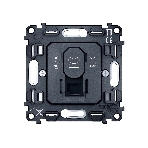 Механизм телефонной розетки RJ-11 (4P4C) с автоматической защитной шторкой QUANT VM190, фото 1