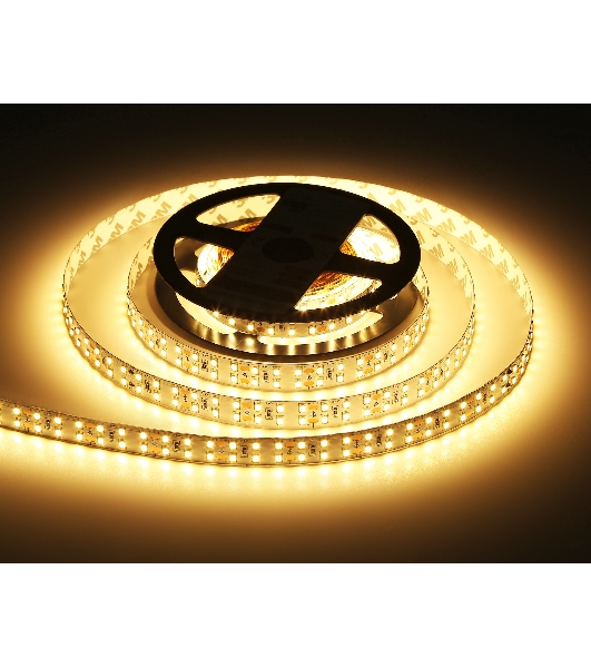 Светодиодная лента Ambrella light GS3601 2835 204Led/ 20W m/ 24V IP20 3000K/ 5000*14*1.2mm (2 конт.)