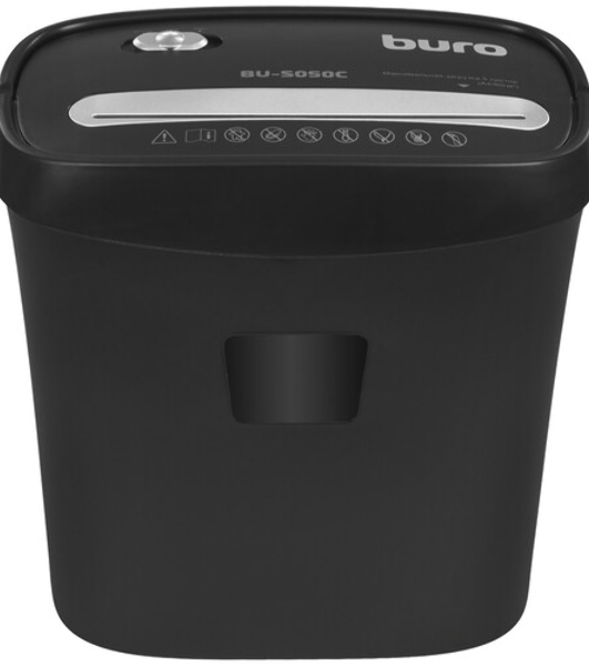 Шредер Buro Home BU-S050C (секр.P-3)/фрагменты/5лист./13лтр./пл.карты