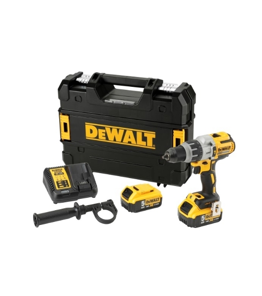 Дрель-шуруповерт DeWalt DCD996P2-QW, 18 В, 5 Ач, 95 Нм, щеточный, ударный