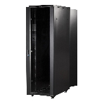 Шкаф 19' Business, 42U 600x800, черный, передняя дверь стекло, задняя дверь распашная металл, фото6