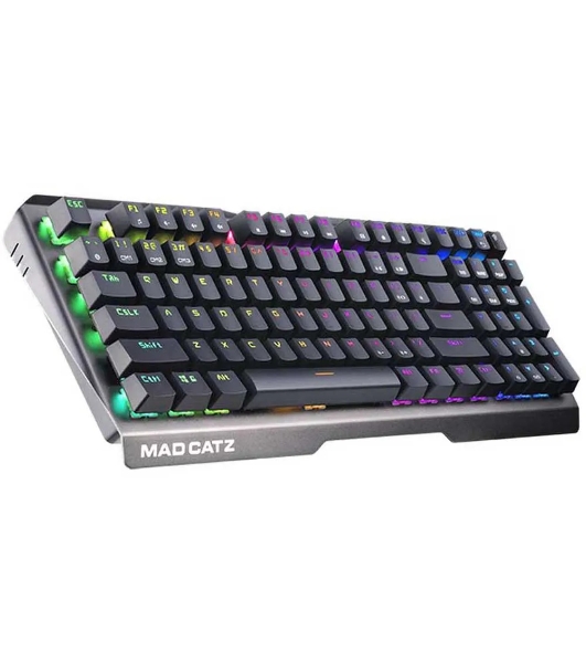 Клавиатура проводная игровая Mad Catz S.T.R.I.K.E. 13 US БЕЗ РУССКОЙ РАСКЛАДКИ черная (CHERRY MX RED Switch, 96 кл., RGB подсветка, USB)