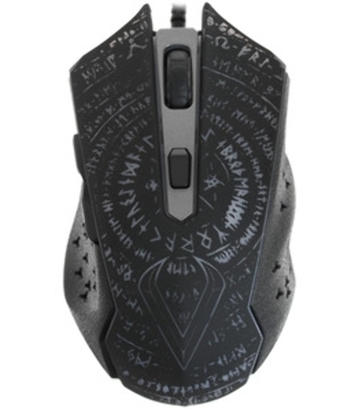 Мышь проводная Qumo Valhalla M35 черный, 3200 dpi, USB, кнопки - 6