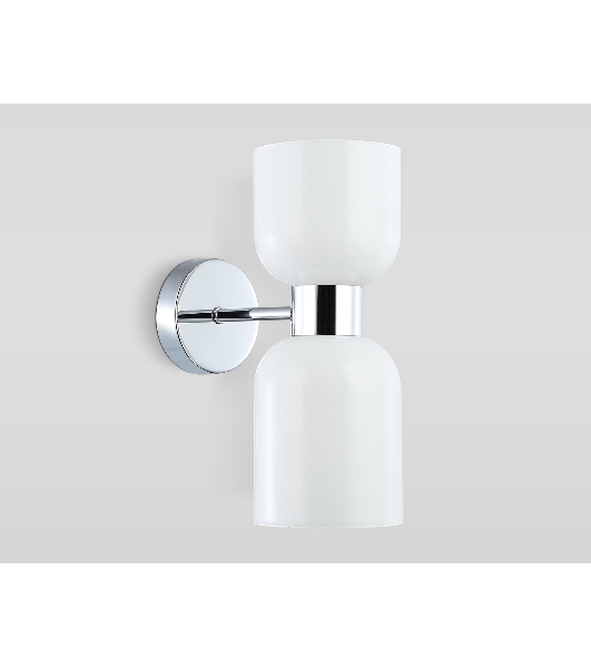 Настенный светильник Ambrella light LH56087/2 СH/FR хром/белый матовый E14*2 max 40W 215*120*300