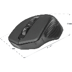 Мышь беспроводная Defender Datum MB-345 черный, 1600 dpi, радиоканал, USB, кнопки - 4, фото5