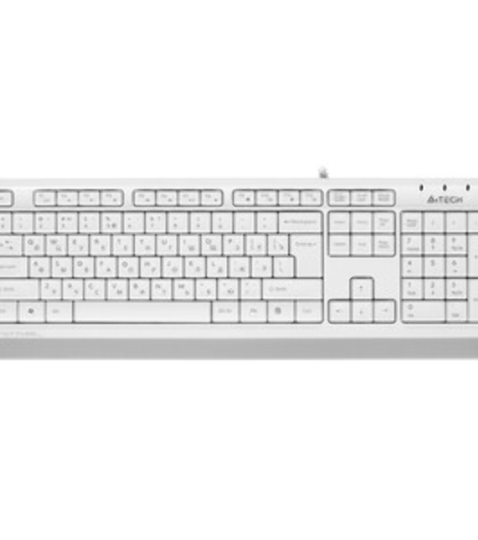 Комплект клавиатура+мышь A4Tech FStyler F1010 проводной, USB, 1600 DPI, белый/серый