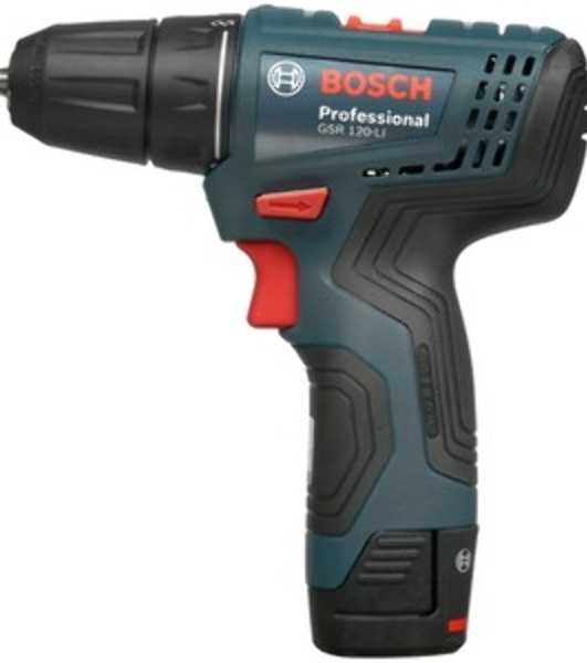 Дрель-шуруповерт Bosch GSR-120, 12 В, 2 Ач, 30 Нм, щеточный