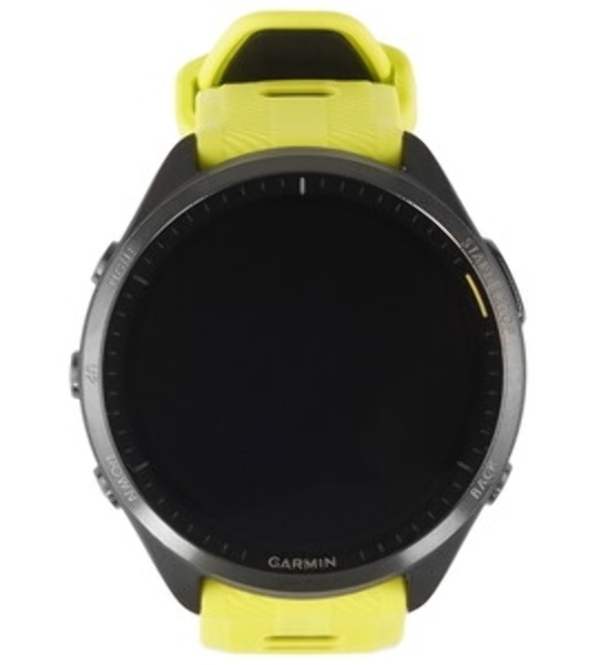 Умные часы Garmin Forerunner 965, 1.4' AMOLED, Wi-Fi, Bluetooth, NFC, GPS, 50м, черный / желто-черный