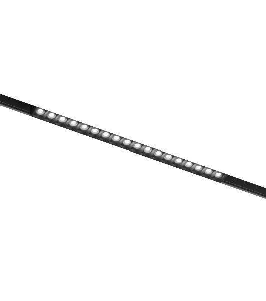 Трековый линейный светильник Ambrella light GL4505 BK черный IP20 18W 3CCT 3000-6000K SMART 48V 24° 328*22*25