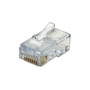 Коннектор RJ-45 Кат.5 (V) (8P8C) ExeGate под одножильный кабель (100 шт)