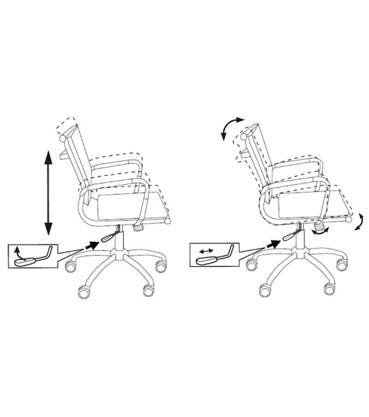 Кресло Бюрократ CH-993-Low/blue синий, экокожа