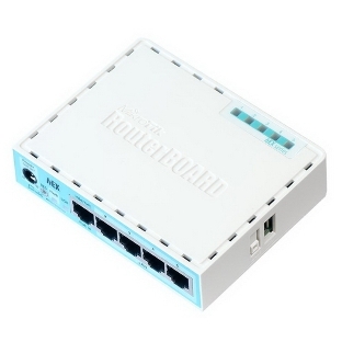 Роутер MikroTik RB750Gr3 hEX (RouterOS L4) with power supply and case 5 port 10/100/1000 гигабитный высокопроизводительный Ethernet