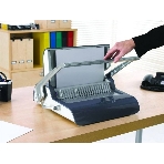 Переплетчик Fellowes Quasar+ (FS-56277) A4/перф.22л.сшив/макс.500л./пластик.пруж. (6-51мм), фото3