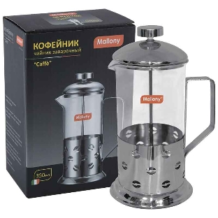 Чайник/кофейник Mallony (кофе-пресс) 'Caffè' B535-350ML (сталь)