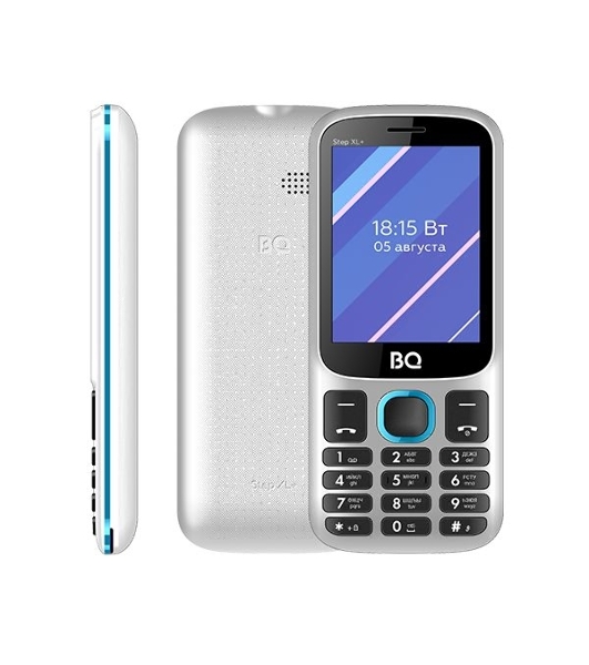 Мобильный телефон BQ 2820 Step XL+ белый/синий