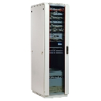 Шкаф коммутационный ЦМО ШТК-М-18.6.6-1ААА 18U 600x600 мм пер. дв. стекл задн. дв. стал. лист 2 бок. пан. направл. под закл. гайки 270 кг серый, фото9