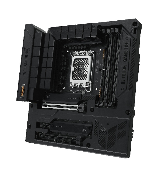Материнская плата ASUS TUF GAMING B760M-BTF WIFI, LGA 1700, Intel B760, 4xDDR5, 4xSATA, 3xM.2, 1xPCIe 5.0 x16, 1xPCIe 4.0 x4, 1xPCIe x1, 1xDP, 1xHDMI, 1x 2.5Gb LAN, 1xUSB-A 3.2 Gen 2, 2xUSB-A 3.2 Gen 1, 4xUSB 2.0, 1xUSB-C 3.2 Gen 1, 1xUSB-C 3.2 Gen 2, 1xUSB-C 3.2 Gen 2x2, 3x3.5 мм, 7.1, mATX
