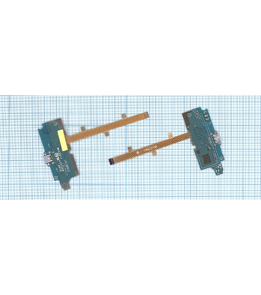 Разъем Micro USB для ZTE Blade L2 (плата с системным разъемом, микрофоном, вибро и шлейфом)