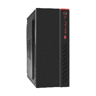 Компьютерный корпус Miditower ExeGate AA-443-AA350 (ATX, AA350 8 см, 2хUSB+HD Audio, черный)