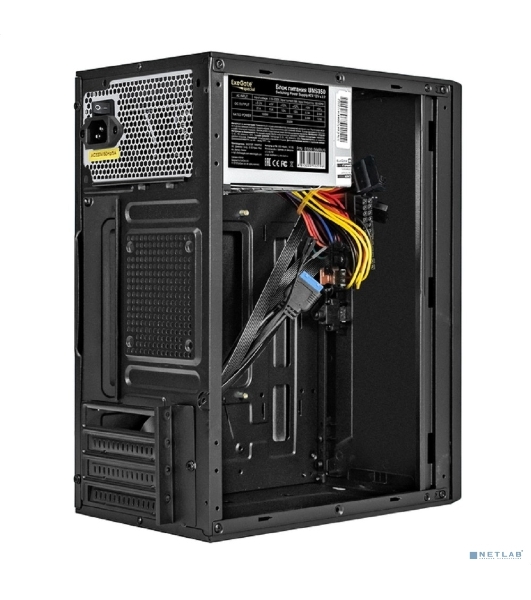 Компьютерный корпус Minitower ExeGate BAA-303U-UNS350 (mATX, БП UNS350 с вент. 12см, 2хUSB+1хUSB 3.0, HD Audio, черный)