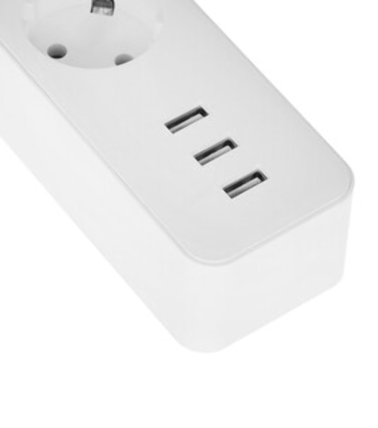 Сетевой фильтр EKF UFP10-375-6-05 6x5 м 10А/2,2 кВт с выкл. c/з ПВС 3х0,75 Блокбастер EKF PROxima