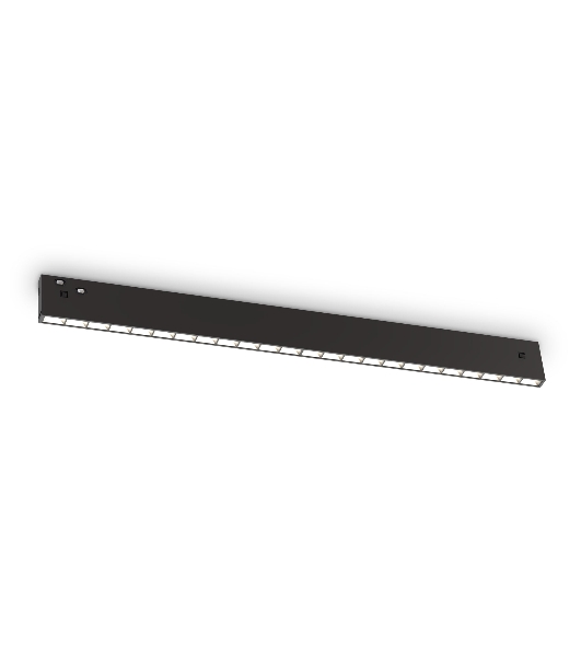 Трековый светильник GL2340 BK черный IP20 20W 3CCT 3000-6400K 48V 400*10*37