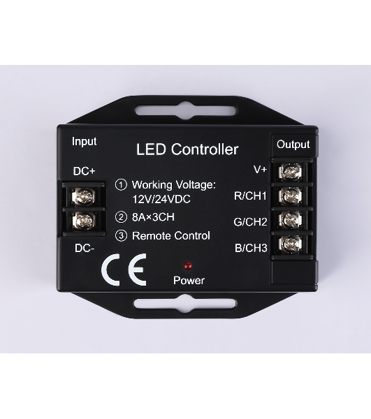 Контроллер GS11401 RGB 24A 12V 288W/ 24V 576W (ПДУ Радио 2.4G AAA)