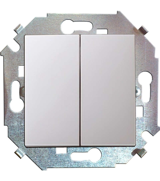 Механизм выключателя 2-кл. СП Simon15 16А IP20 бел. Simon 1591398-030