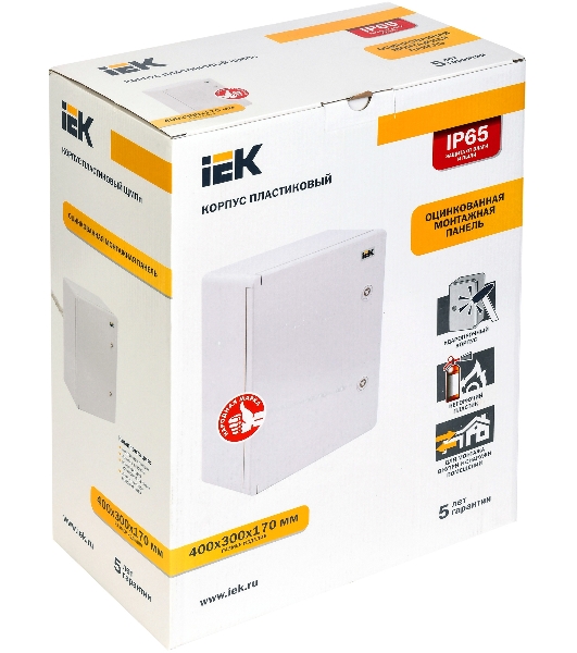 Корпус пластиковый ЩМПп 400х300х170 УХЛ1 IP65 IEK MKP93-N-403017-65